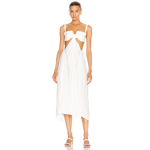 NWT Dion Lee Runway Bra Pleated Dress 0 - Picture 4 of 10